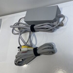 Nintendo Wii OEM Power Supply AC Adapter Cord RVL-002 AV Connector RVL -009